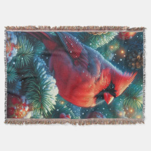 Manta Navidades/cardenal invernal