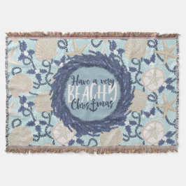 Manta Navidades Costera de la corona de la coraza del ma