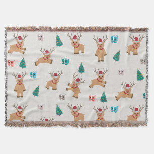 Manta Navidades Cuidados Deer Xmas Regalos & Patrón de á