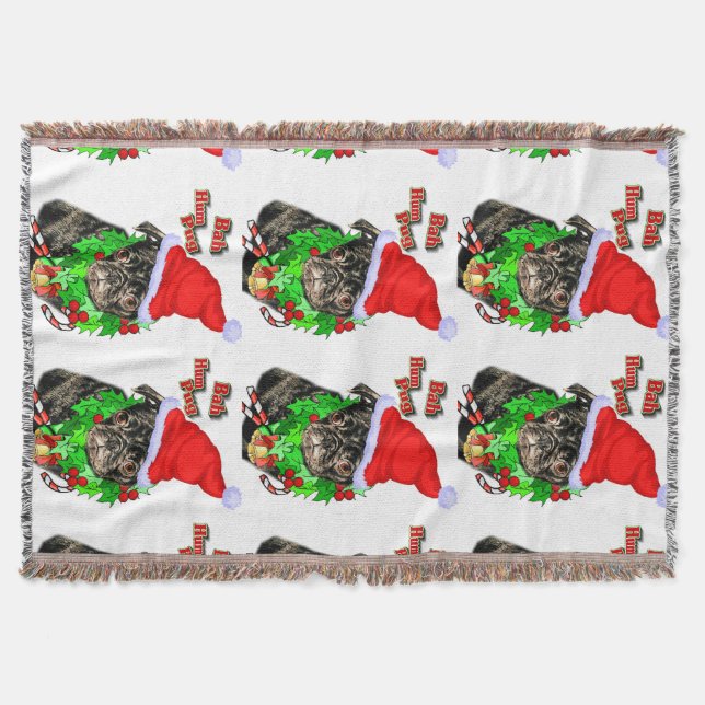 Manta Navidades de Bah Hum Pug (Anverso)