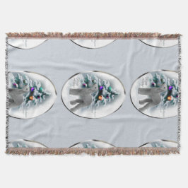 Manta Navidades de Bedlington Terrier