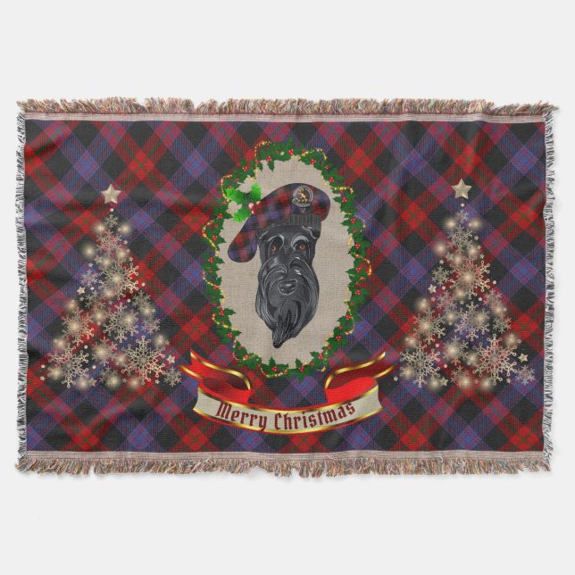 Manta Navidades de Broun Scottie Dog (Anverso)