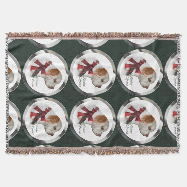 Manta Navidades de Clumber Spaniel (Anverso)