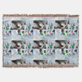 Manta Navidades de Collie con barba