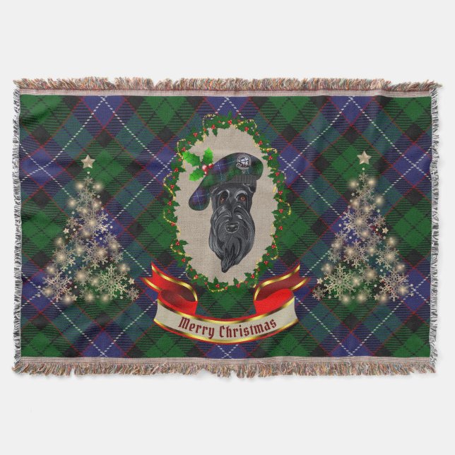 Manta Navidades de Galbraith Scottie Dog (Anverso)