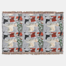 Manta Navidades de Golden Retriever