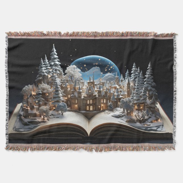 Manta Navidades de la aldea de Snow-Globe (Anverso)