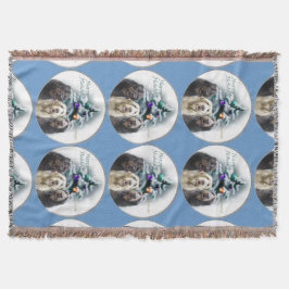 Manta Navidades de Labradoodle