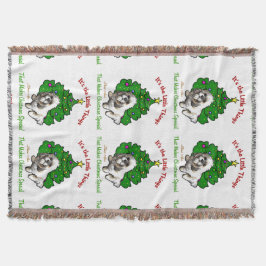 Manta Navidades de Lhasa Apso