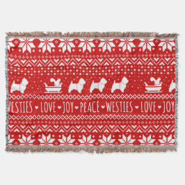 Manta Navidades de los territorios blancos de las tierra