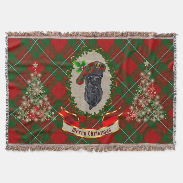 Manta Navidades de MacGregor Scottie Dog (Anverso)