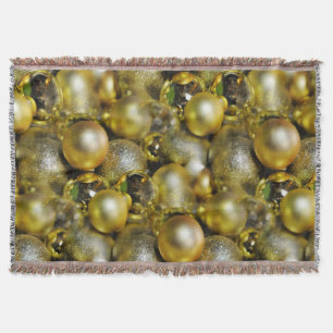 Manta Navidades de oro Baubles