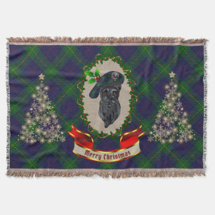 Manta Navidades de perro de Boyle Scottie Throw Blanket