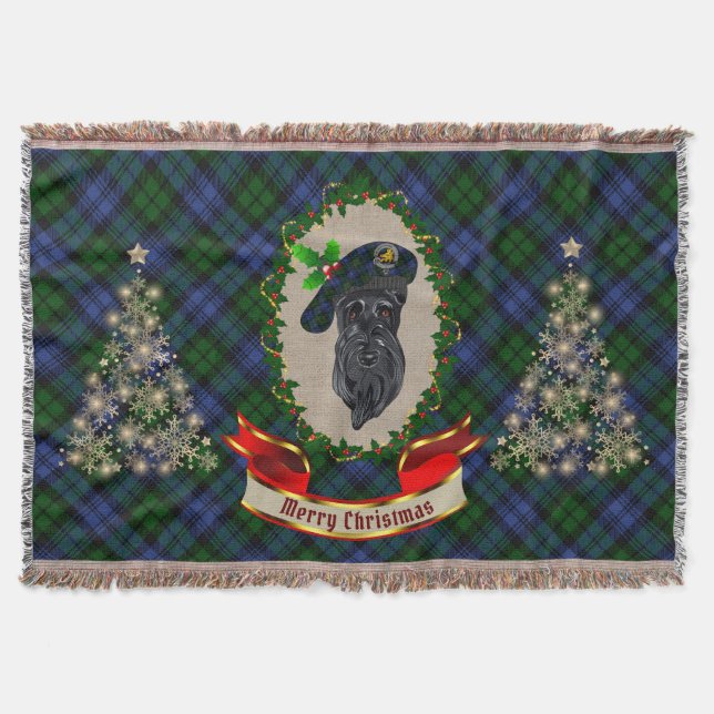 Manta Navidades de perro de Campbell Scottie (Anverso)