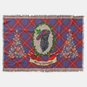 Manta Navidades de perro de Hamilton Scottie Throw Blank