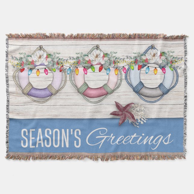 Manta Navidades de Season's Greetings (Life Preservers)  (Anverso)