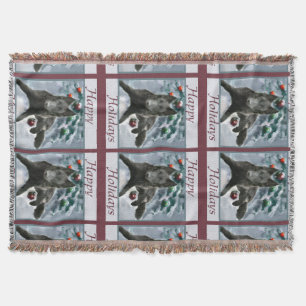 Manta Navidades de Sheepdog de Bélgica