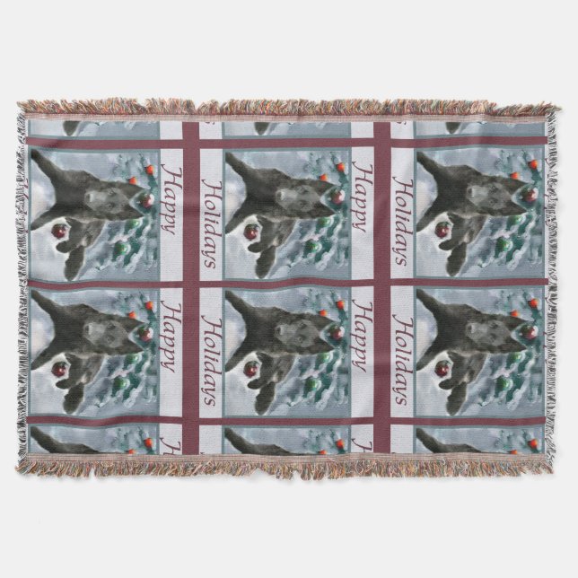 Manta Navidades de Sheepdog de Bélgica (Anverso)