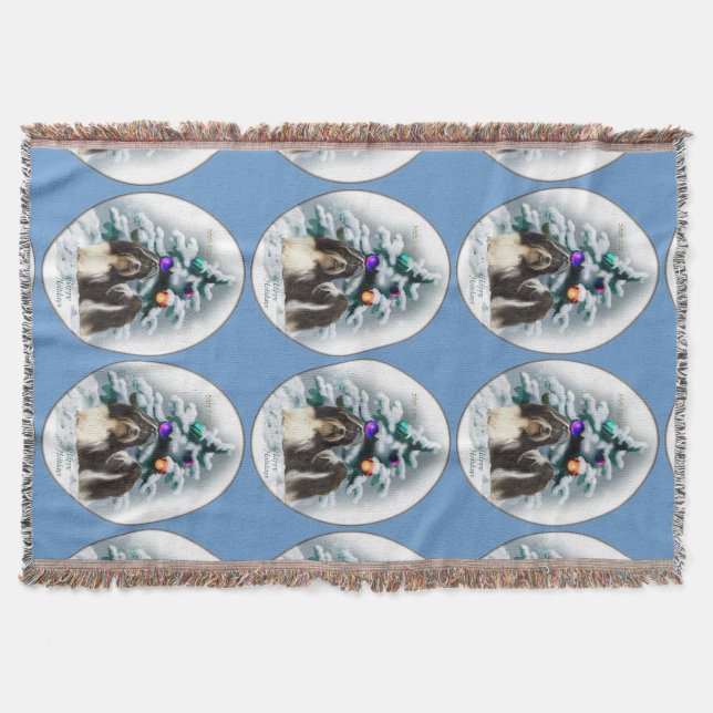 Manta Navidades de Shih Tzu (Anverso)