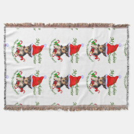 Manta Navidades de Yorkshire Terrier