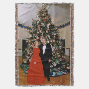 Manta Navidades del presidente estadounidense Bill Clint