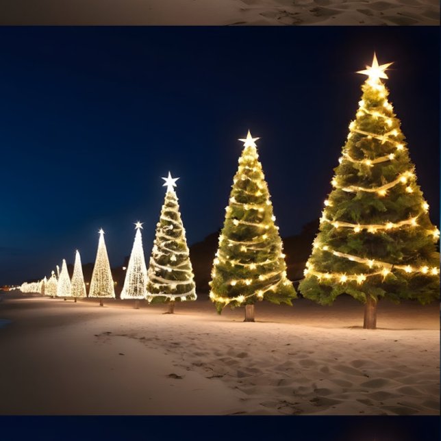 Manta Navidades en la playa Throw Blanket (On The Beach Christmas Tree Throw Blanket!)
