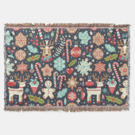 Manta Navidades Gingerbread Patrón de Seamless