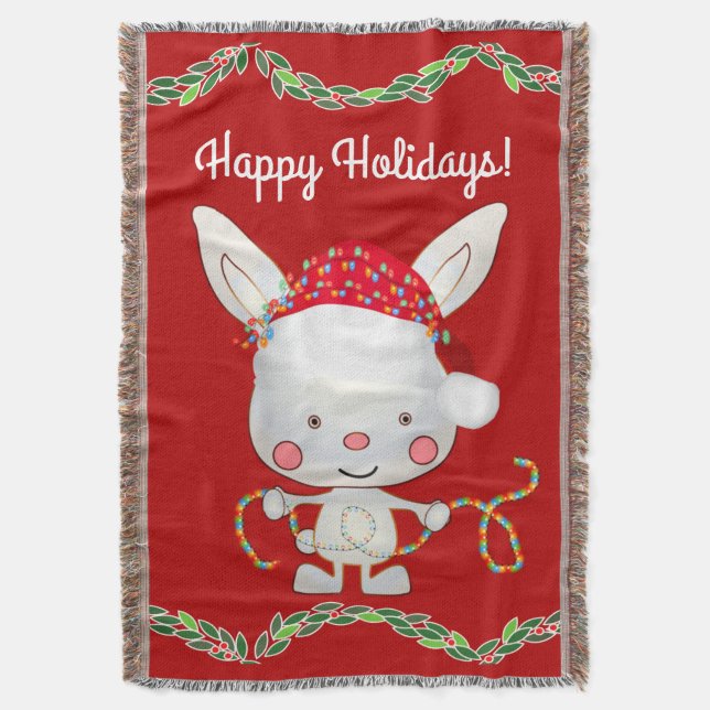 Manta Navidades Holiday Bunny (Frente vertical)
