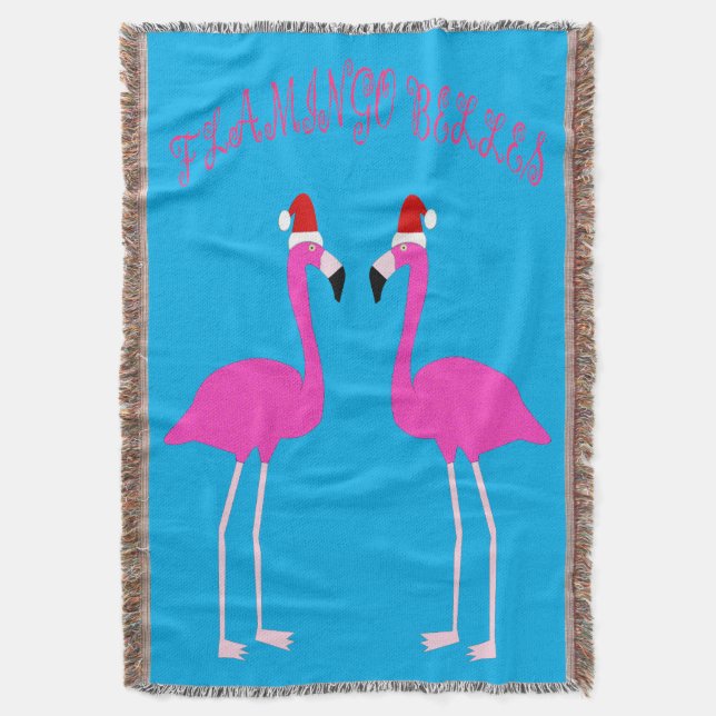 Manta Navidades Lesbianas Flamingos Flamingo Belles (Frente vertical)