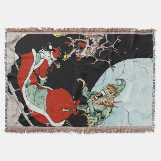 Manta Navidades Personalizado de pesadilla tirar Blanket (Anverso)