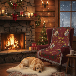 Manta Navidades personalizados en blanco - Fotos Persona