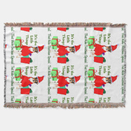 Manta Navidades personalizares de Rat Terrier