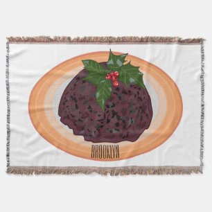 Manta Navidades pudding personalizado ilustracion