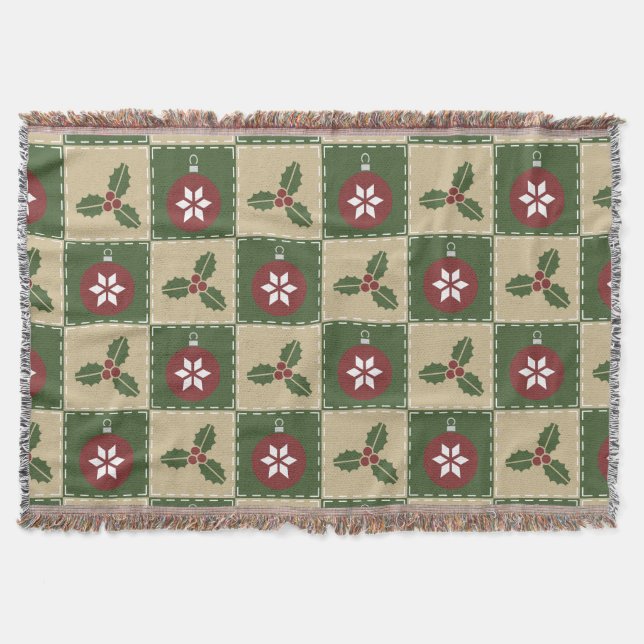 Manta Navidades Quilt Throw Blanket (Anverso)