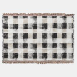 Manta Navidades rusos de plata blanca negra