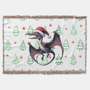 Manta Navidades Santa hat pterodáctilo