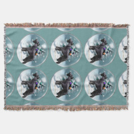 Manta Navidades Schnauzer gigantes