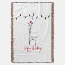 Manta Navidades singulares Giraffe