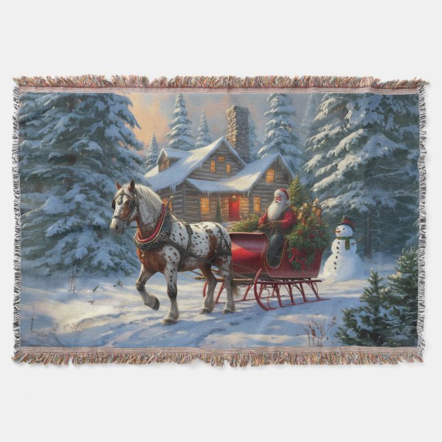 Manta Navidades Sleigh Santa (Anverso)