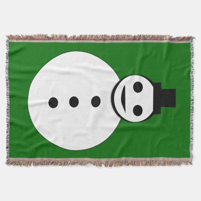Manta Navidades sonrientes Snowman Throw Blanket (Anverso)