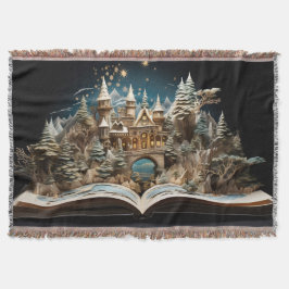 Manta Navidades Storybook Castle Pop-Up Throw Blanket