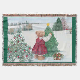 Manta Navidades Teddy Bear Winter Wonderland