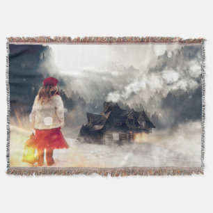 Manta Navidades Wish Snow House