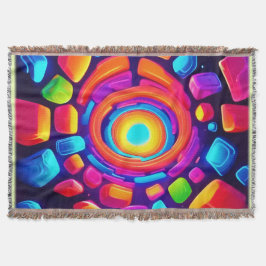 Manta Neon Cube Vortex Art