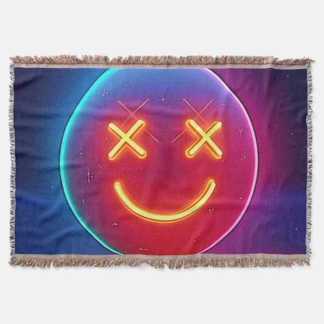Manta Neon Glow Smiley Face (Anverso)