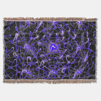 Manta Neon Light Trails – Premium Woven Blanket