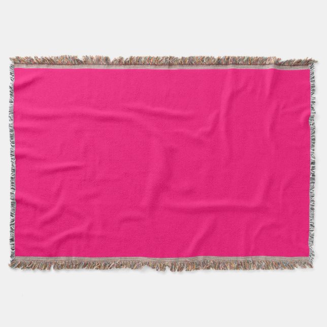 Manta Neon Pink Throw Blanket - Personalizado y acogedor (Anverso)