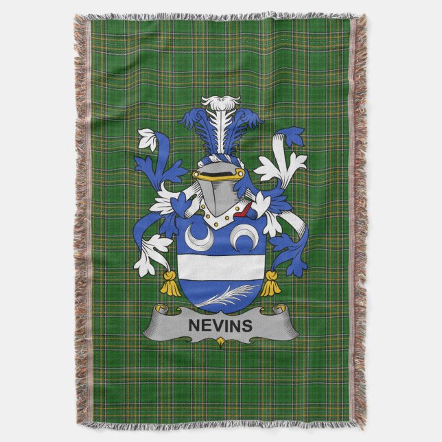 Manta Nevinas irlandesas o McNevins Escudos familiares d (Frente vertical)