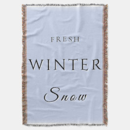 Manta Nieve fresca de invierno