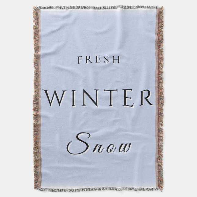 Manta Nieve fresca de invierno (Frente vertical)